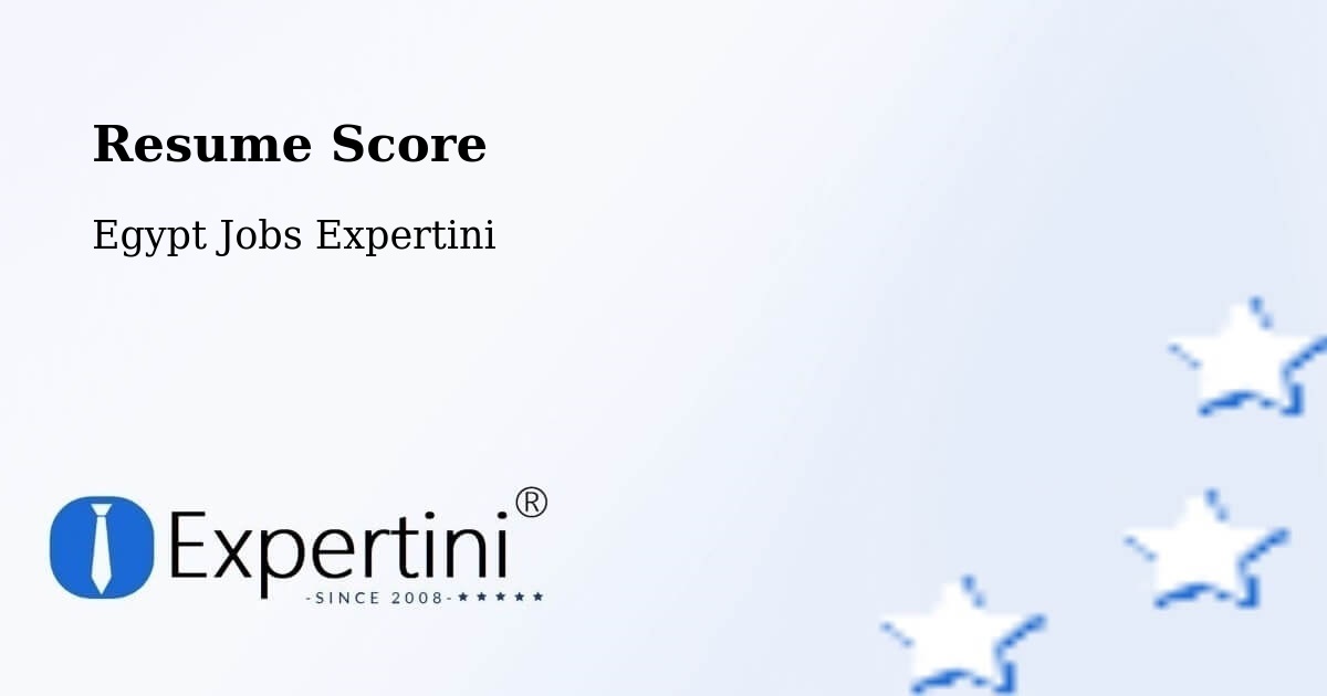 Resume Score & Job Description Match Tool – Rosetta - Egypt Jobs Expertini